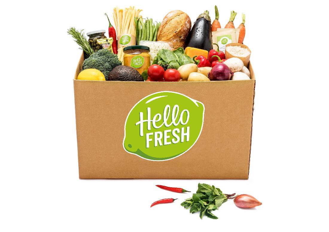 Eine Box gefüllt mit Lebensmitteln